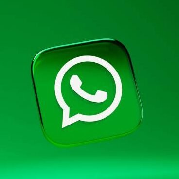 Logo do whatsapp em um fundo verde